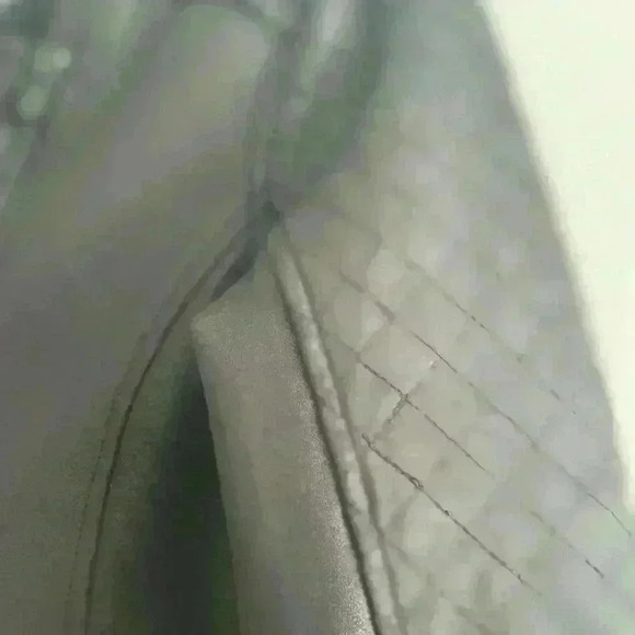 Liverpool Los Angeles  Black Jacket Coated Quilted Moto Zip  Pockets Small - Picture 4 of 8